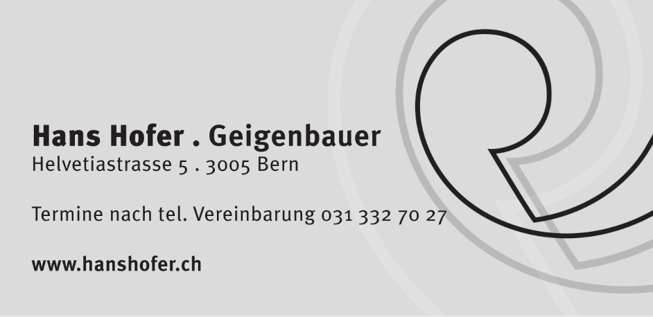 Hans Hofer, Geigenbau